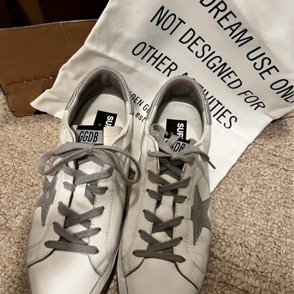 Golden Goose White and Gray Sneakers - Picture 5 of 8